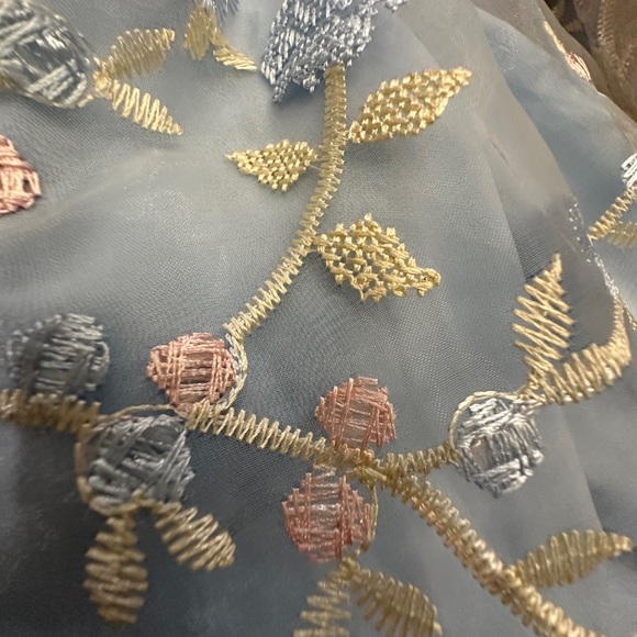 Sugar Thrillz Blue Floral Long Sleeve Dress - Picture 5 of 10